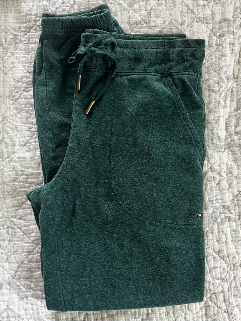Prana Dark Green Jogger Track Pants